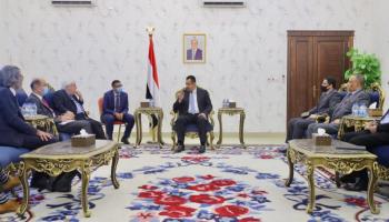 عبدالملك خلال لقائه المبعوث الدولي الخاص إلى الـيمن