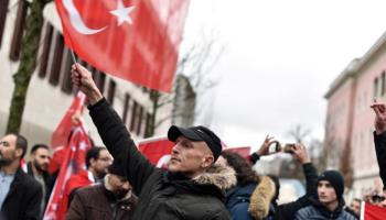 مظاهرة سابقة للذئاب الرمادية -أرشيفية