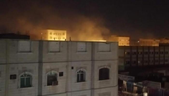 صورة متداولة للانفجار بوسط عدن
