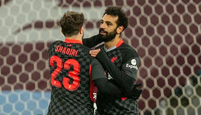 محمد صلاح نجم ليفربول ضد أستون فيلا