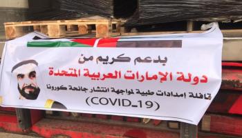 قافلة المساعدات الإماراتية إلى غزة 