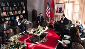 وزير الخارجية المغربي ناصر بوريطة يستقبل مساعد وزير الخارجية الأمريكي ديفيد شينكر