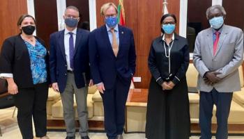 جانب من اللقاء السوداني الأمريكي