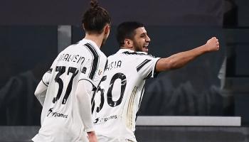 حمزة رفيعة لاعب يوفنتوس ضد جنوى
