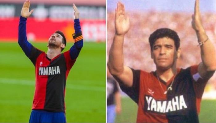 ليونيل ميسي ودييجو أرماندو مارادونا
