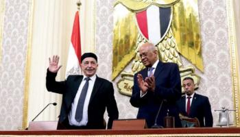 عقيلة صالح في زيارة سابقة لمجلس النواب المصري