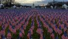 USA: des milliers de drapeaux à la place du public avant l'investiture du Biden