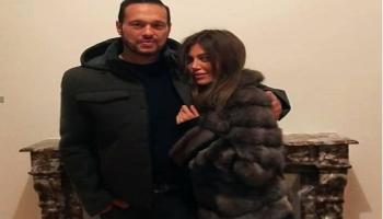 ريهام حجاج وزوجها محمد حلاوة