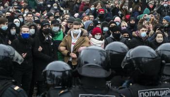  une mobilisation à l'ampleur inédite, après l'arrestation de «Navalny