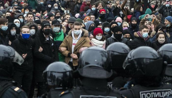  une mobilisation à l'ampleur inédite, après l'arrestation de «Navalny