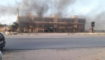 إحراق منازل مواطنين ليبيين بمدينة ترهونة