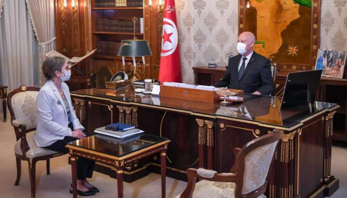قيس سعيد ورئيسة الحكومة الجديدة