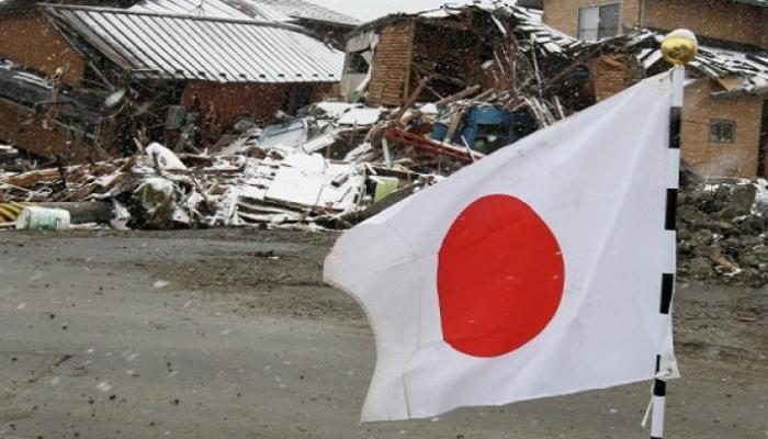 آثار زلزال سابق ضرب اليابان