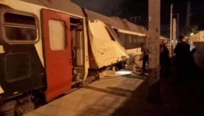 صورة لحادث القطارين في تونس