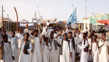 جانب من احتجاجات شرق السودان
