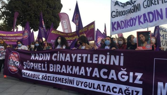 فعالية في تركيا مناهضة للانسحاب من اتفاقية إسطنبول