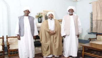 جانب من لقاء الحسن الميرغني والناظر ترك 