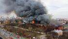 15 قتيلاً في حريق هائل بمصنع متفجرات روسي