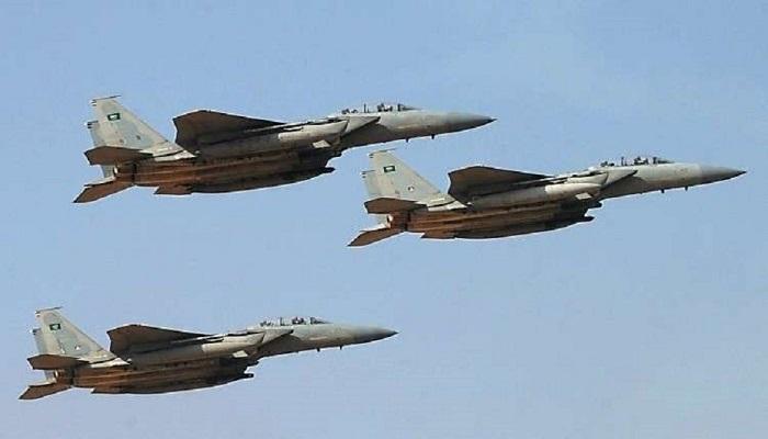 طائرات التحالف خلال عملية سابقة ضد مواقع مليشيا الحوثي