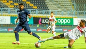 من مباراة الزمالك ضد إنبي في الدوري المصري