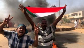 محتجون في السودان
