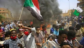 جانب من المظاهرات التي يشهدها السودان