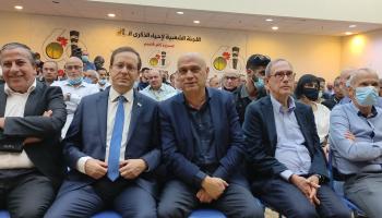 هرتسوغ خلال المراسم