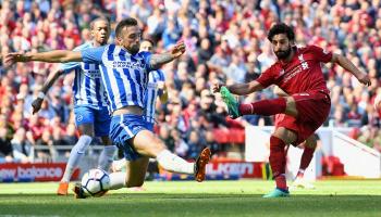 محمد صلاح في لقاء سابق ضد برايتون