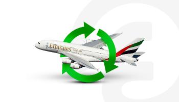 طيران الإمارات ستقوم بإعادة تدوير أول طائرة A380 بالكامل
