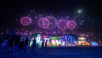 موسم الرياض شهد عروضا مبهرة للألعاب النارية