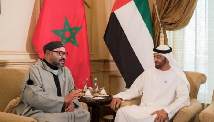 الشيخ محمد بن زايد آل نهيان والعاهل المغربي الملك محمد السادس
