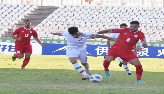 مباراة لبنان وإيران