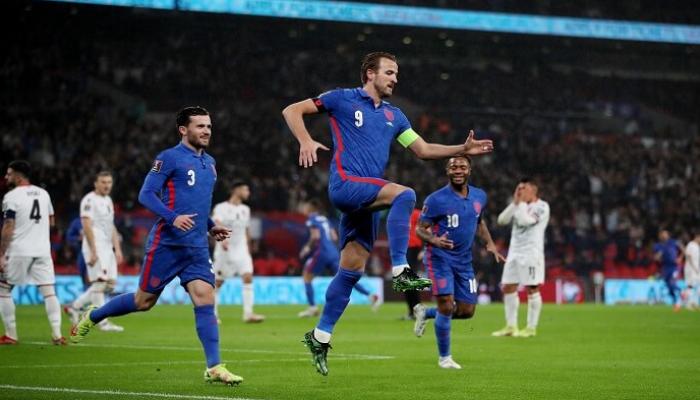فيديو أهداف وملخص مباراة إنجلترا وألبانيا في تصفيات كأس العالم 2022