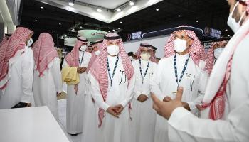 الصناعات العسكرية السعودية تفتتح جناحها في معرض دبي للطيران 
