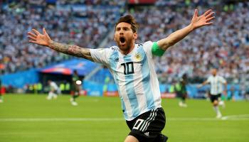 ليونيل ميسي قائد منتخب الأرجنتين