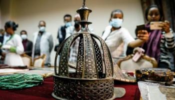 تاج حبشي ضمن الآثار المستردة