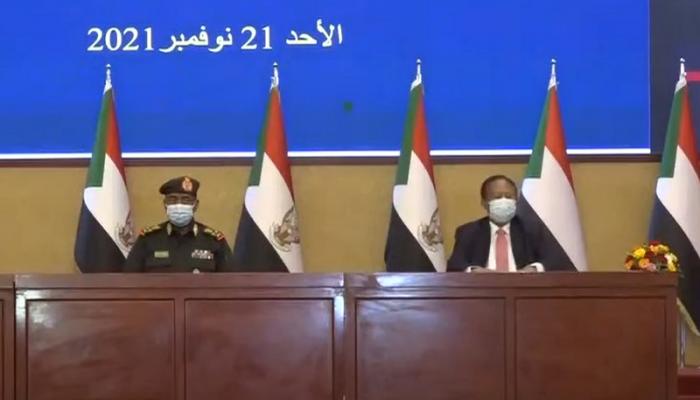 جانب من مراسم توقيع اتفاق السودان