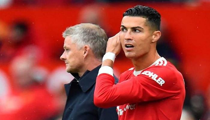 كريستيانو رونالدو وسولشاير في مانشستر يونايتد