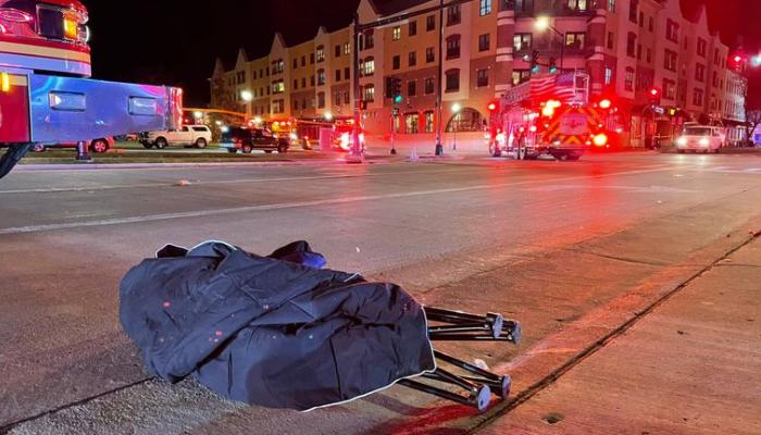 موقع الحادث في بلدة واكيشا بولاية ويسكونسن الأمريكية