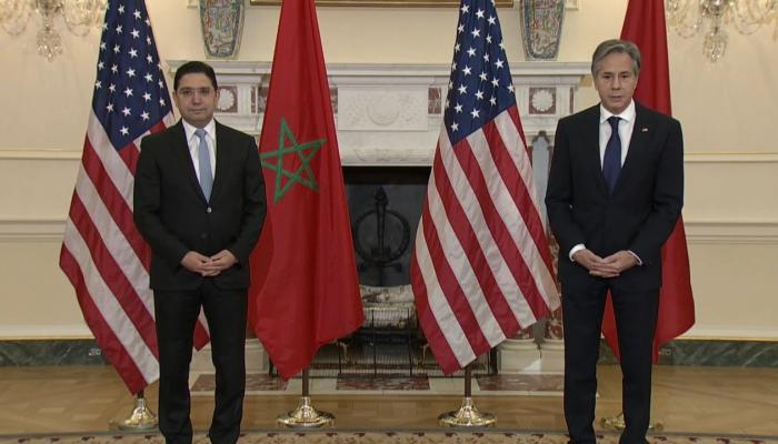 وزير الخارجية المغربي ناصر بوريطة ونظيره الأمريكي أنتوني بلنكن