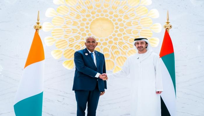 الشيخ عبدالله بن زايد آل نهيان يستقبل رئيس وزراء كوت ديفوار