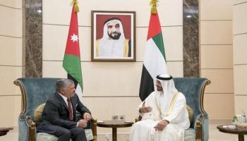 لقاء سابق بين الشيخ محمد بن زايد آل نهيان وعاهل الأردن