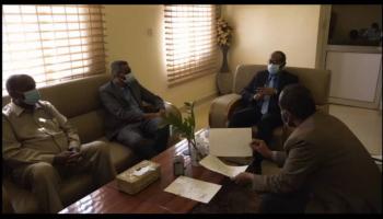 جانب من اجتماع اللجنة العليا للطوارئ الصحية في السودان
