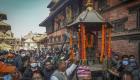 PHOTOS - Retrouvée aux Etats-Unis, une statue hindoue volée revient dans son temple au Népal