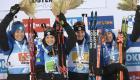 Biathlon: L'équipe de France remporte le relais dames d'Ostersund