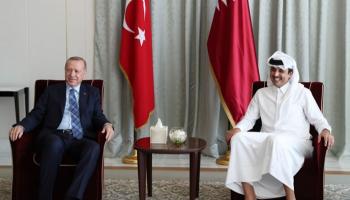 الرئيس التركي رجب طيب أردوغان والشيخ تميم بن حمد - أرشيفية