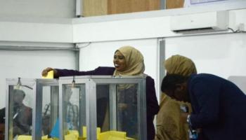 جانب من عملية التصويت في انتخابات الصومال