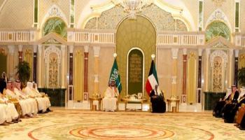 جانب من زيارة ولي العهد السعودي للكويت