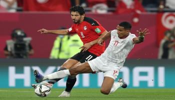 مباراة مصر وتونس في كأس العرب 2021