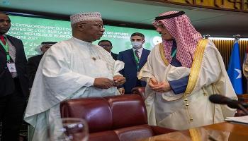 وزير الخارجية السعودي والأمين العام لمنظمة التعاون الإسلامي 